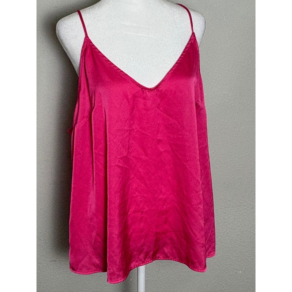 Stars Above Pink Satin Camisole Top XL Festival Date Night girls night out